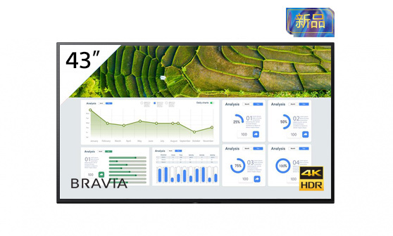 FW-43BZ30L 標(biāo)準(zhǔn)線 43英寸BRAVIA 4K HDR商用顯示器