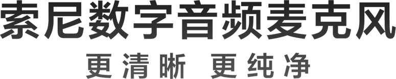 索尼數(shù)字音頻麥克風(fēng)