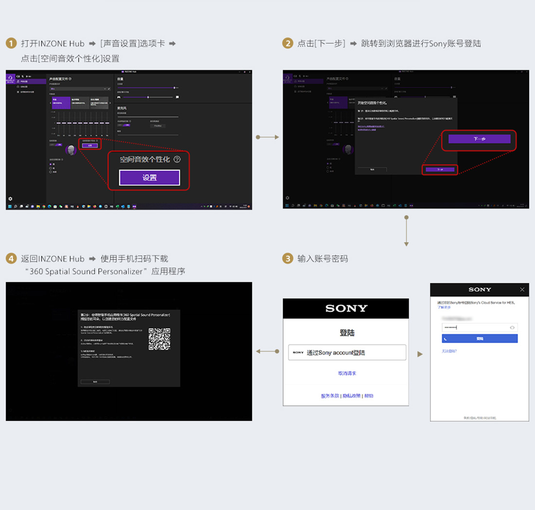 INZONE 電競(jìng)耳機(jī)使用步驟